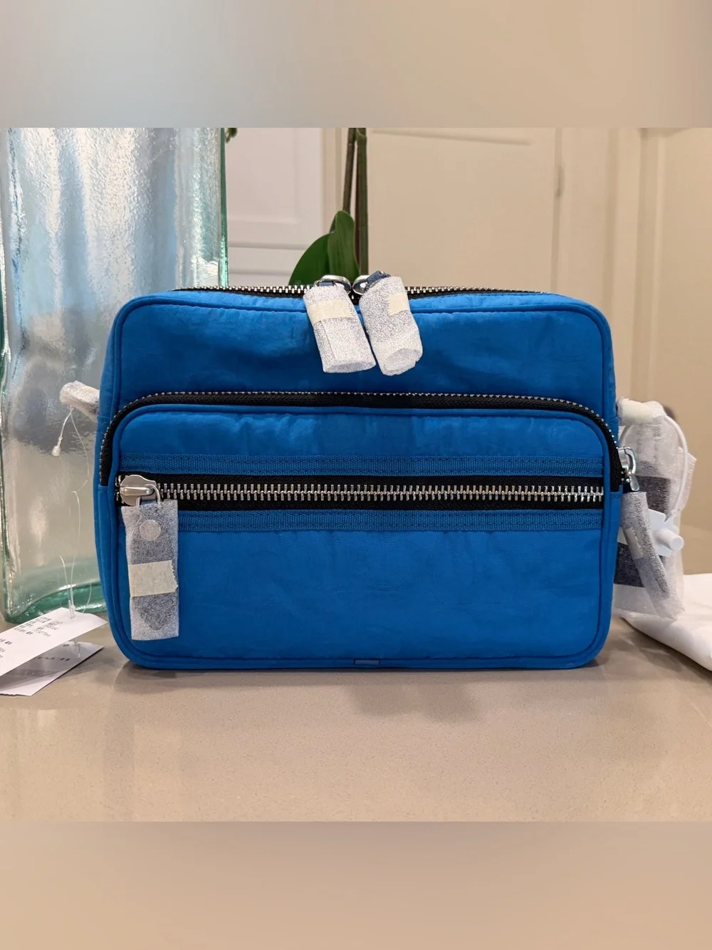 Coach Dakota Crossbody in Pacific Blue Signature Nylon NWT